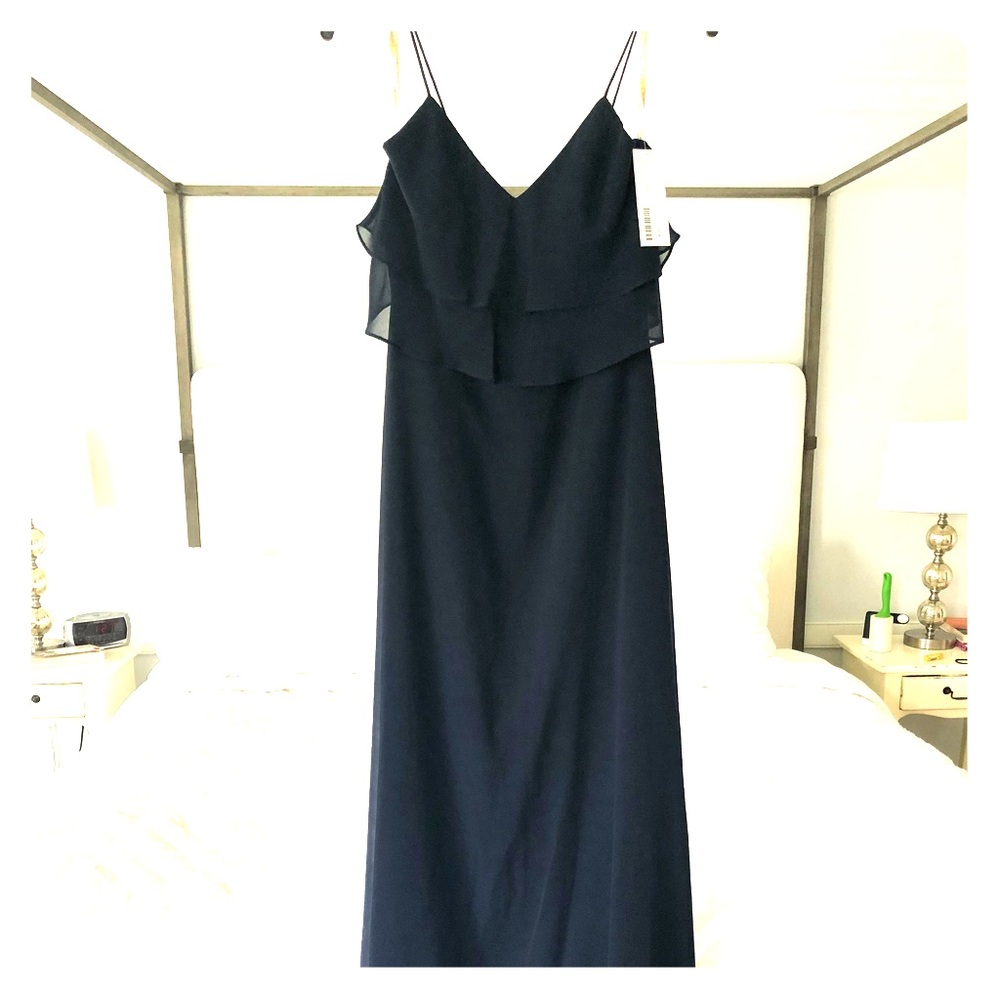 NWT Jenny Yoo Como Bridesmaid Dress-Navy Size 0